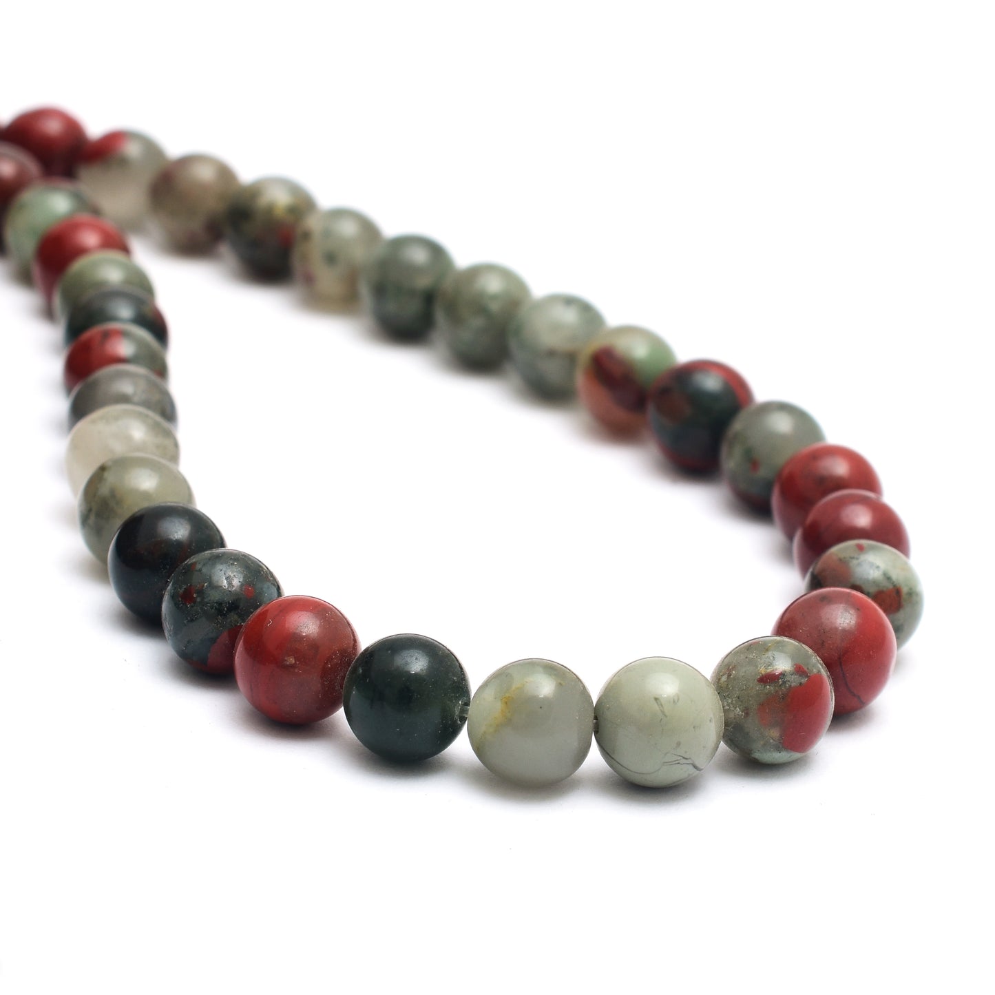 Kamal Gems | Bloodstone Gemstone Bead Strand, 15"