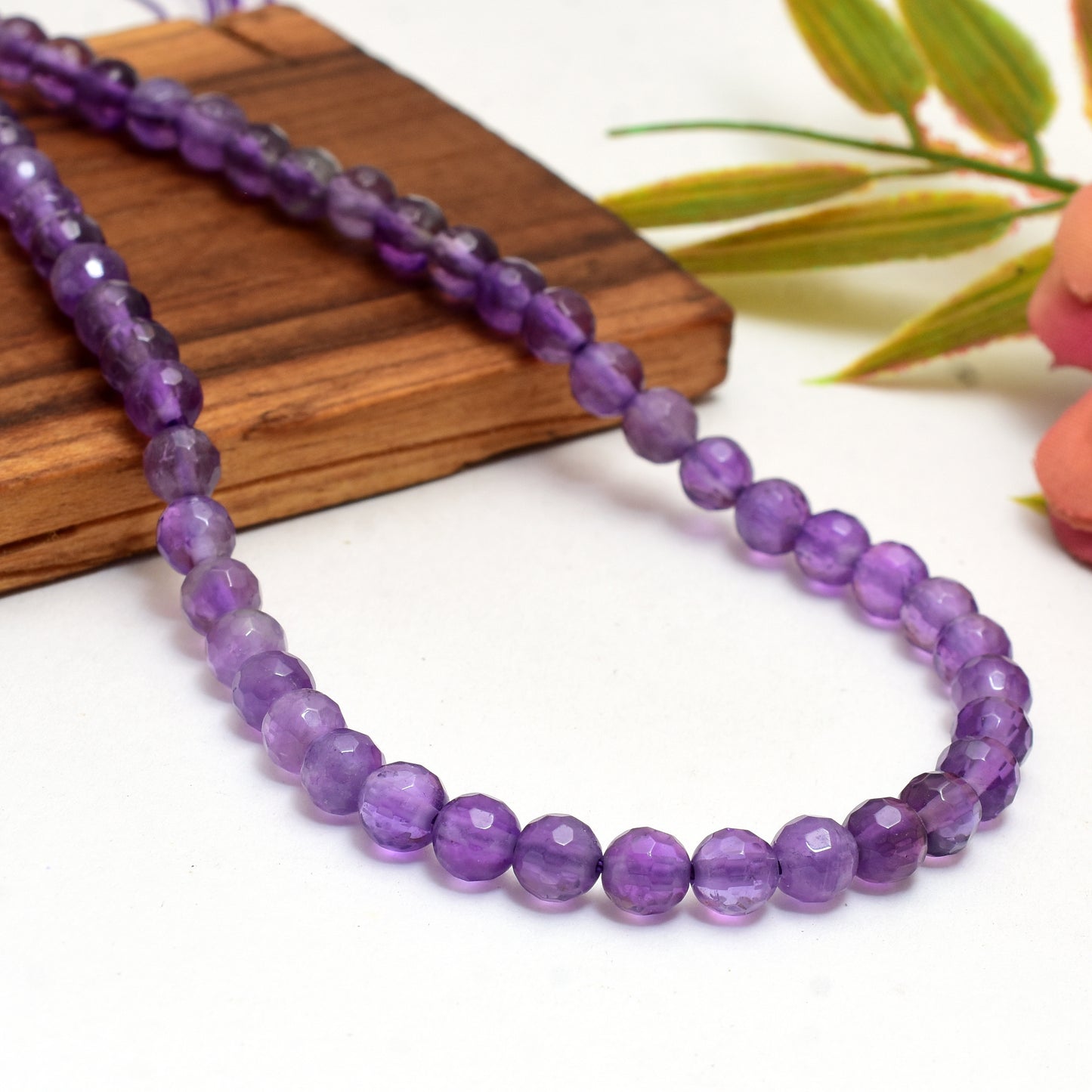 Kamal Gems | Amethyst Faceted Beads, 15"