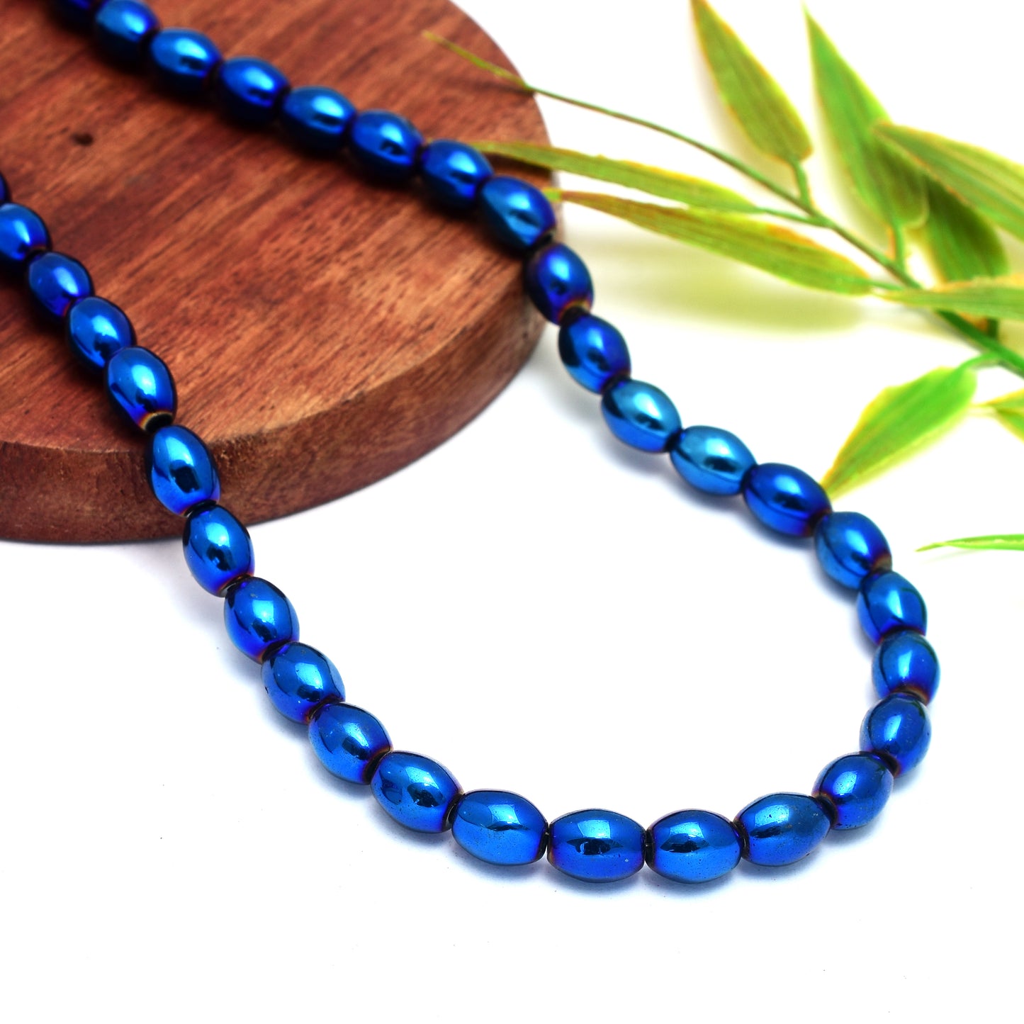 Kamal Gems | Barrel-Shaped Hematite Beads Strand