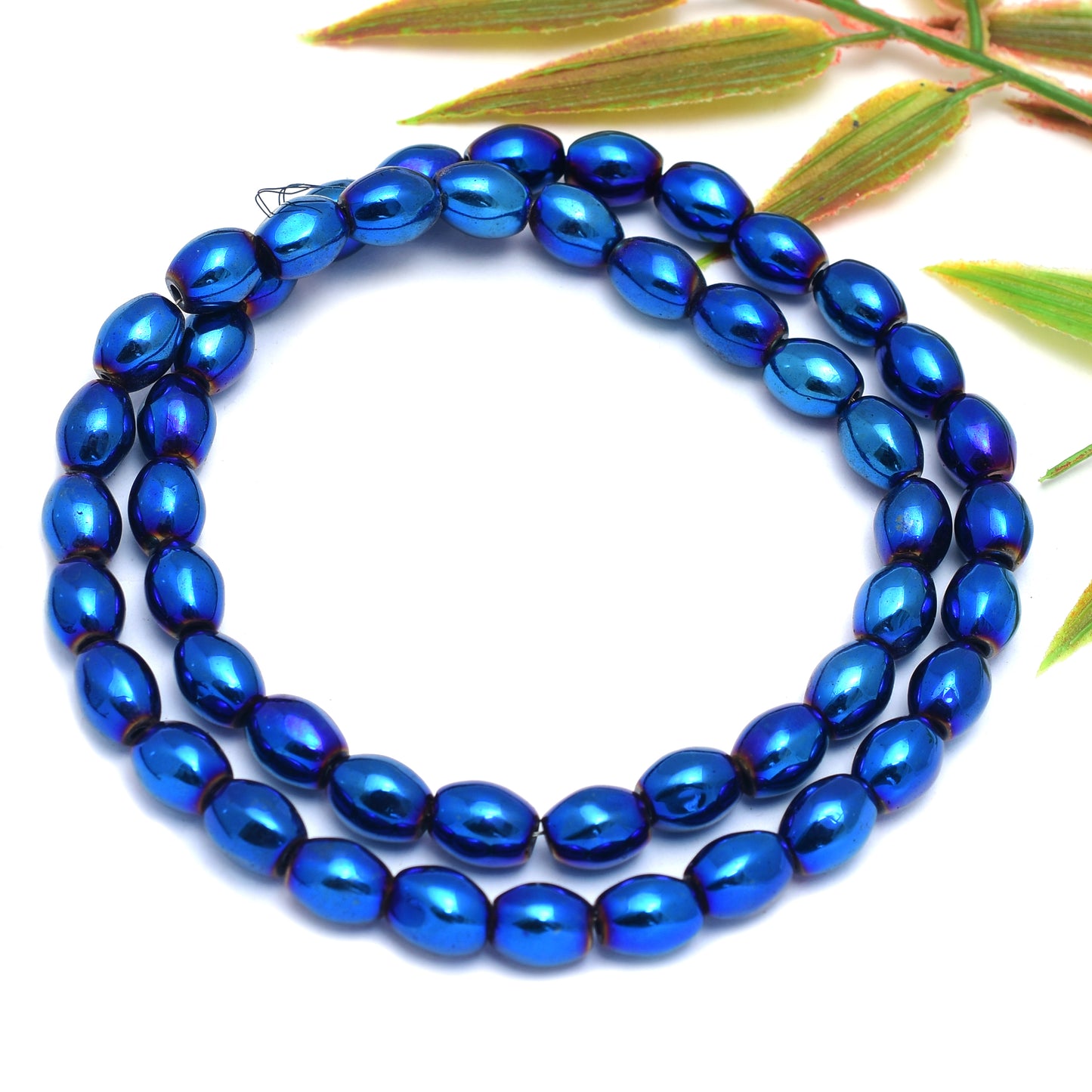 Kamal Gems | Barrel-Shaped Hematite Beads Strand