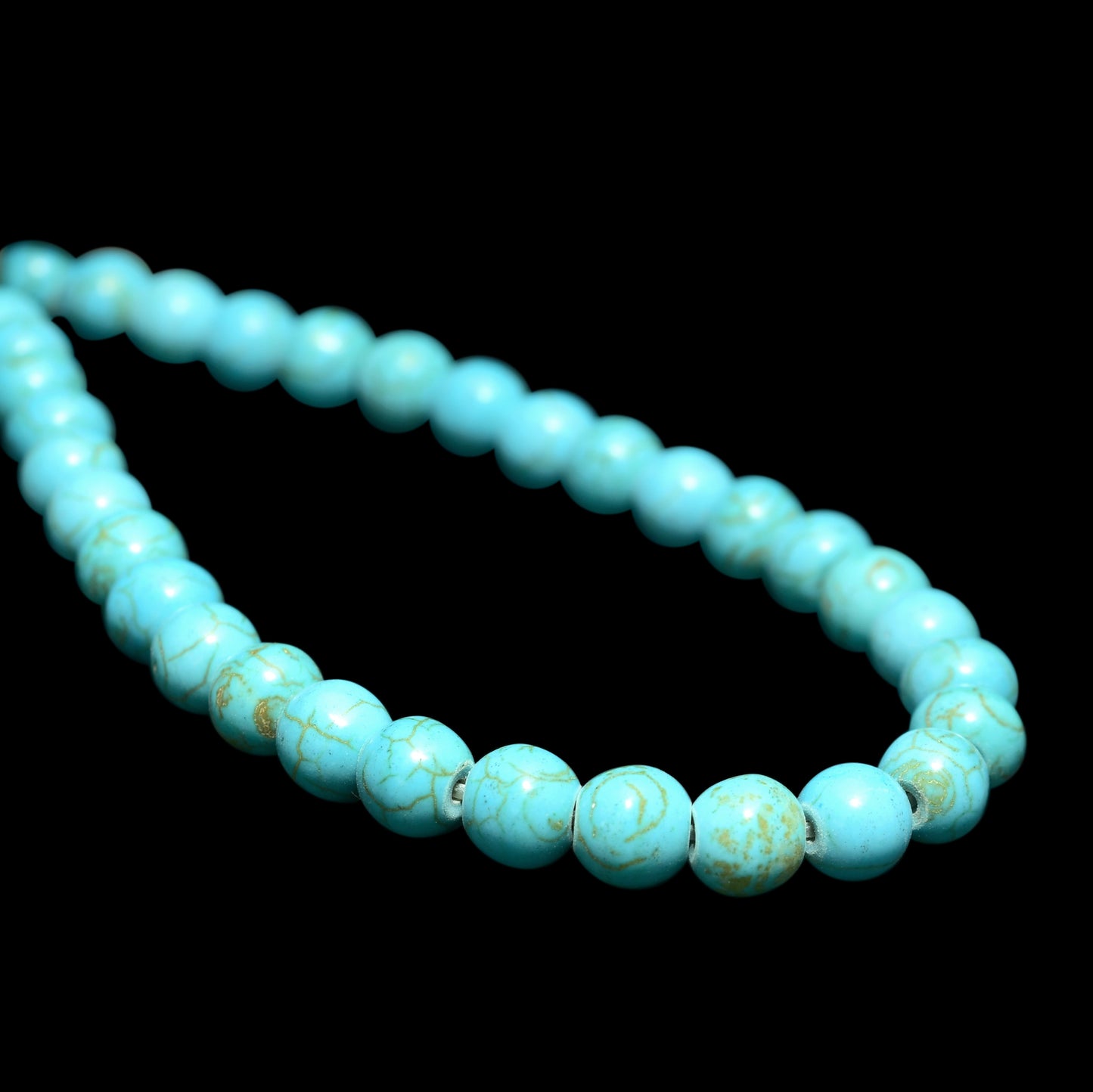 Kamal Gems | Magnesite Turquoise Gemstone Beads Strand, 15"