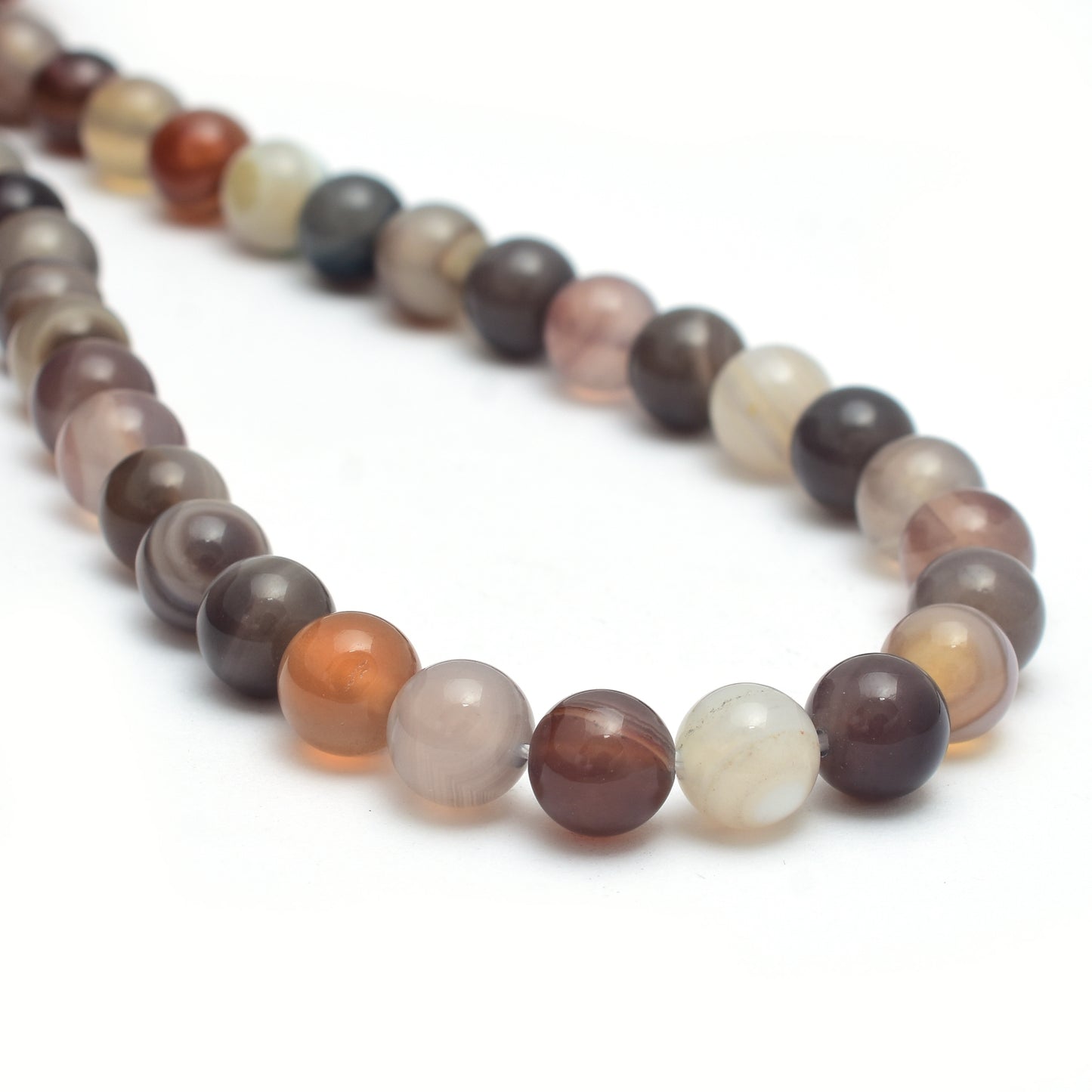 Kamal Gems| Botswana Agate Gemstone Beads Strand, 15"