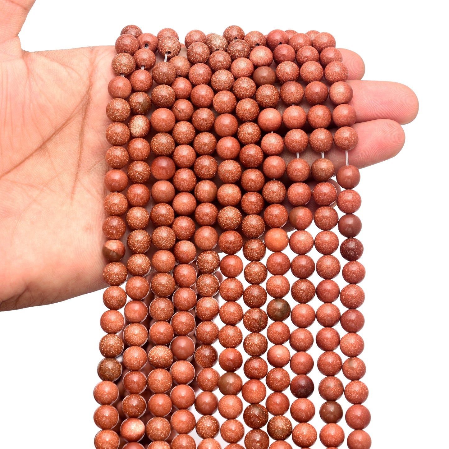 Kamal Gems | Sunstone Gemstone Bead Strand, 15"