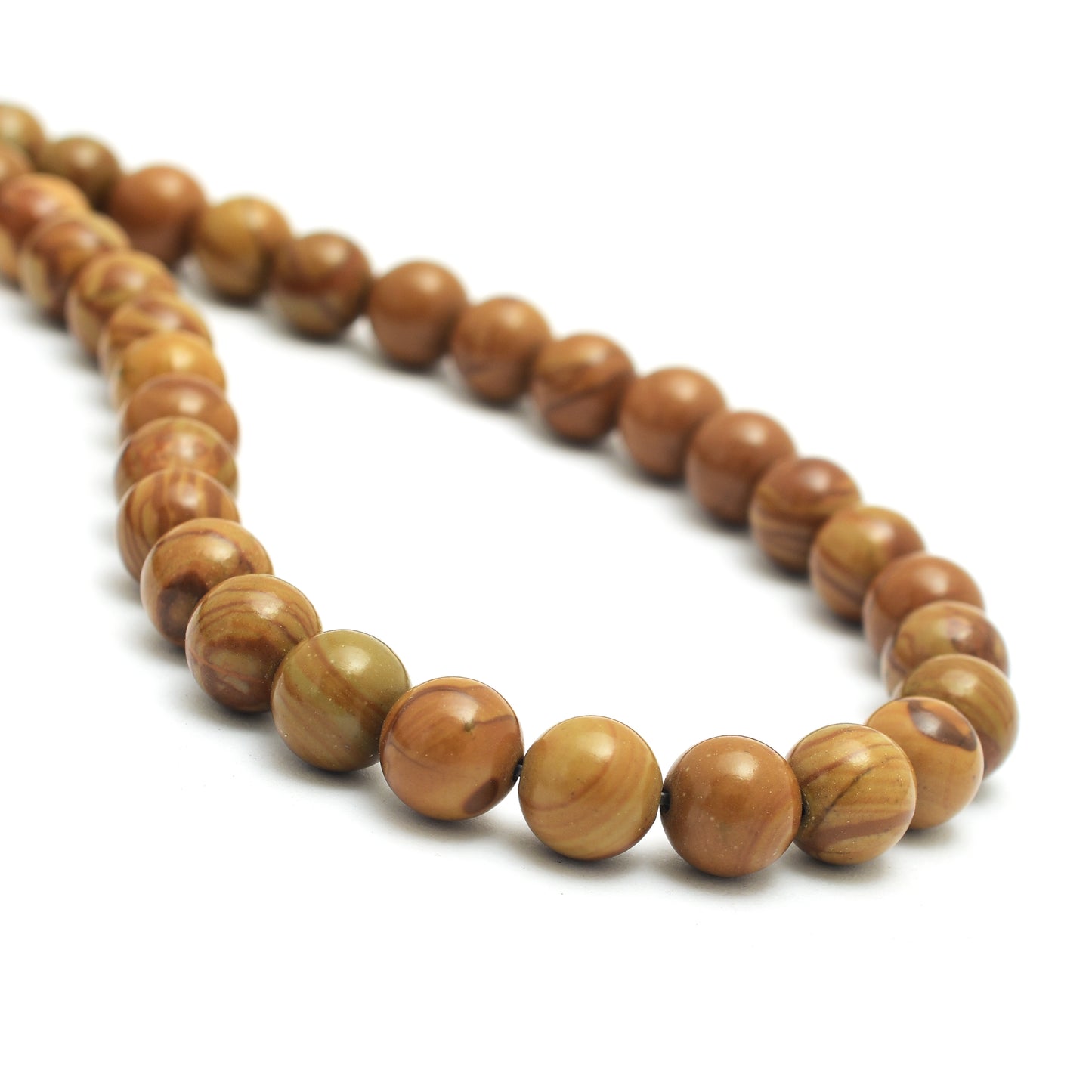 Kamal Gems | Camel Jasper Gemstone Bead Strand, 15"