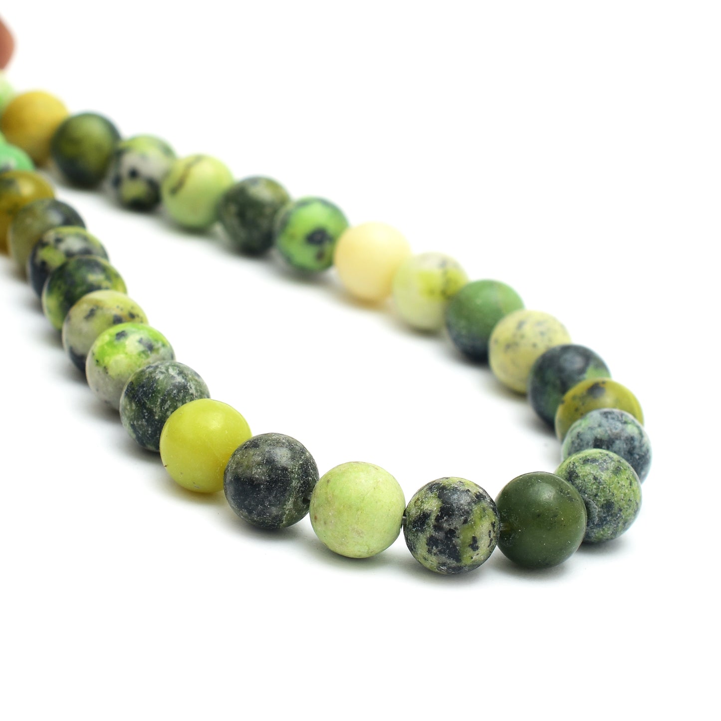 Kamal Gems| Chrysoprase Gemstone Beads Strand, 15"