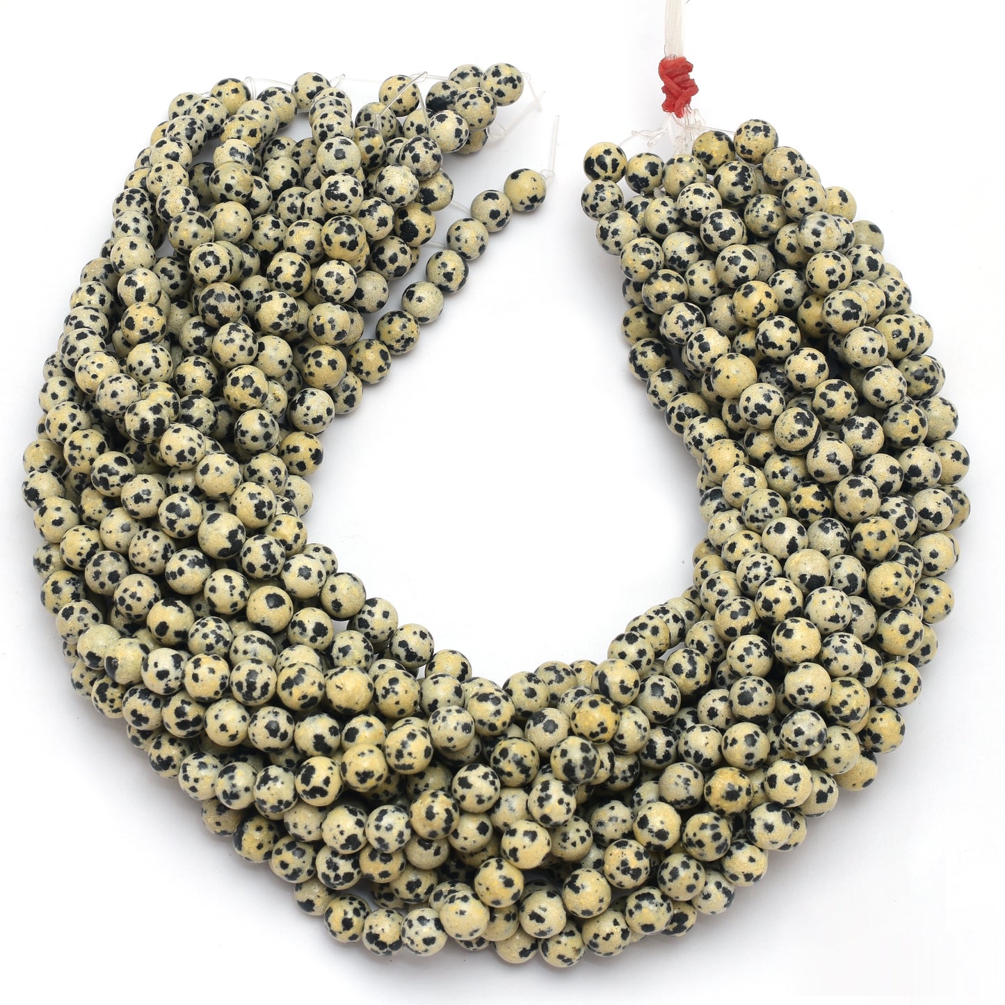 Kamal Gems | Dalmatian Gemstone Bead Strand, 15"