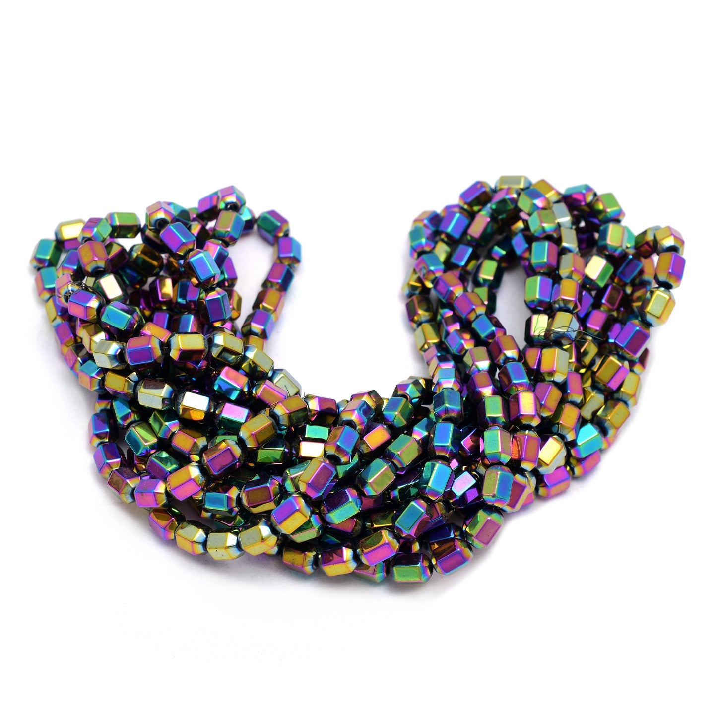 Kamal Gems | Cathedral-Shaped Hematite Beads Strand, 15"