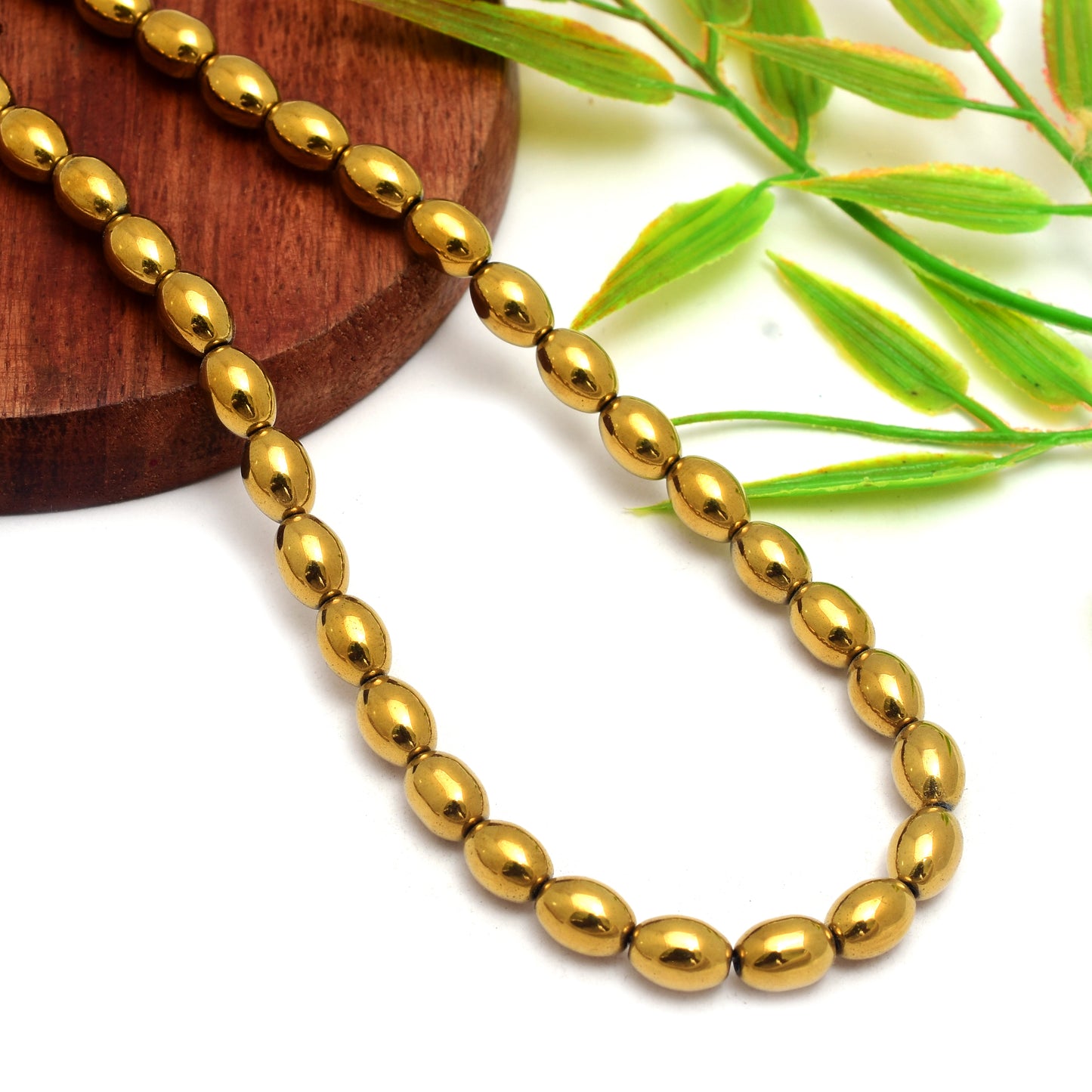 Kamal Gems | Barrel-Shaped Hematite Beads Strand