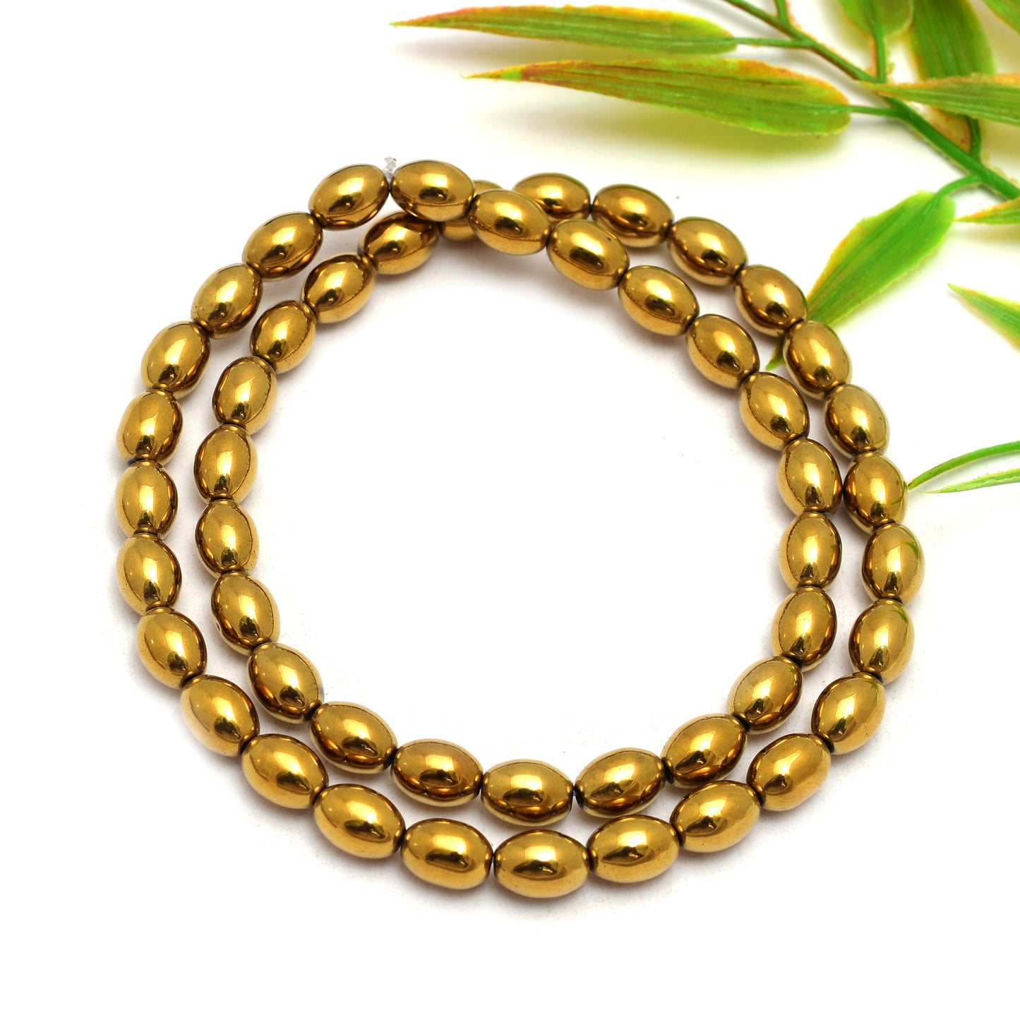 Kamal Gems | Barrel-Shaped Hematite Beads Strand