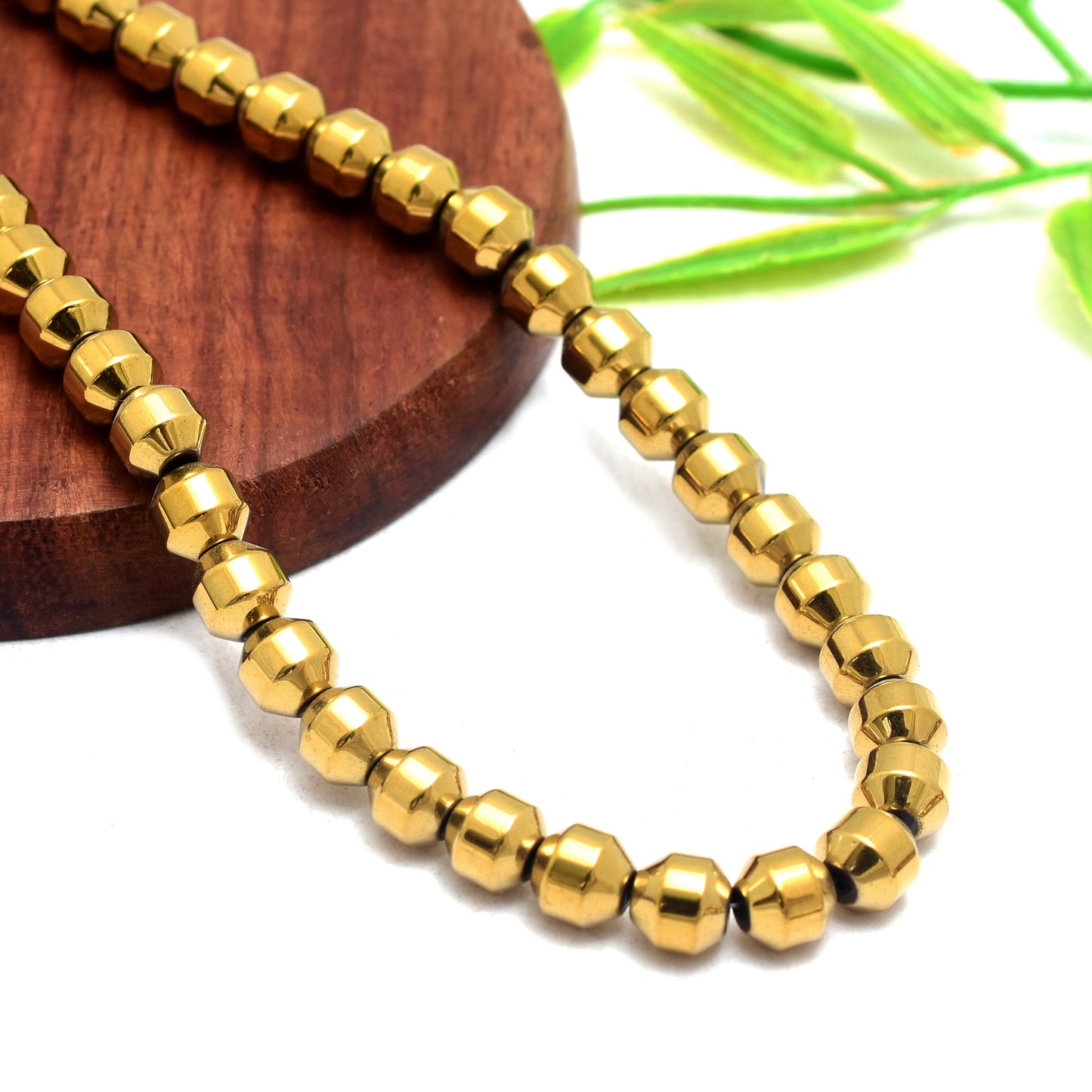 Kamal Gems | Cathedral-Shaped Hematite Beads Strand