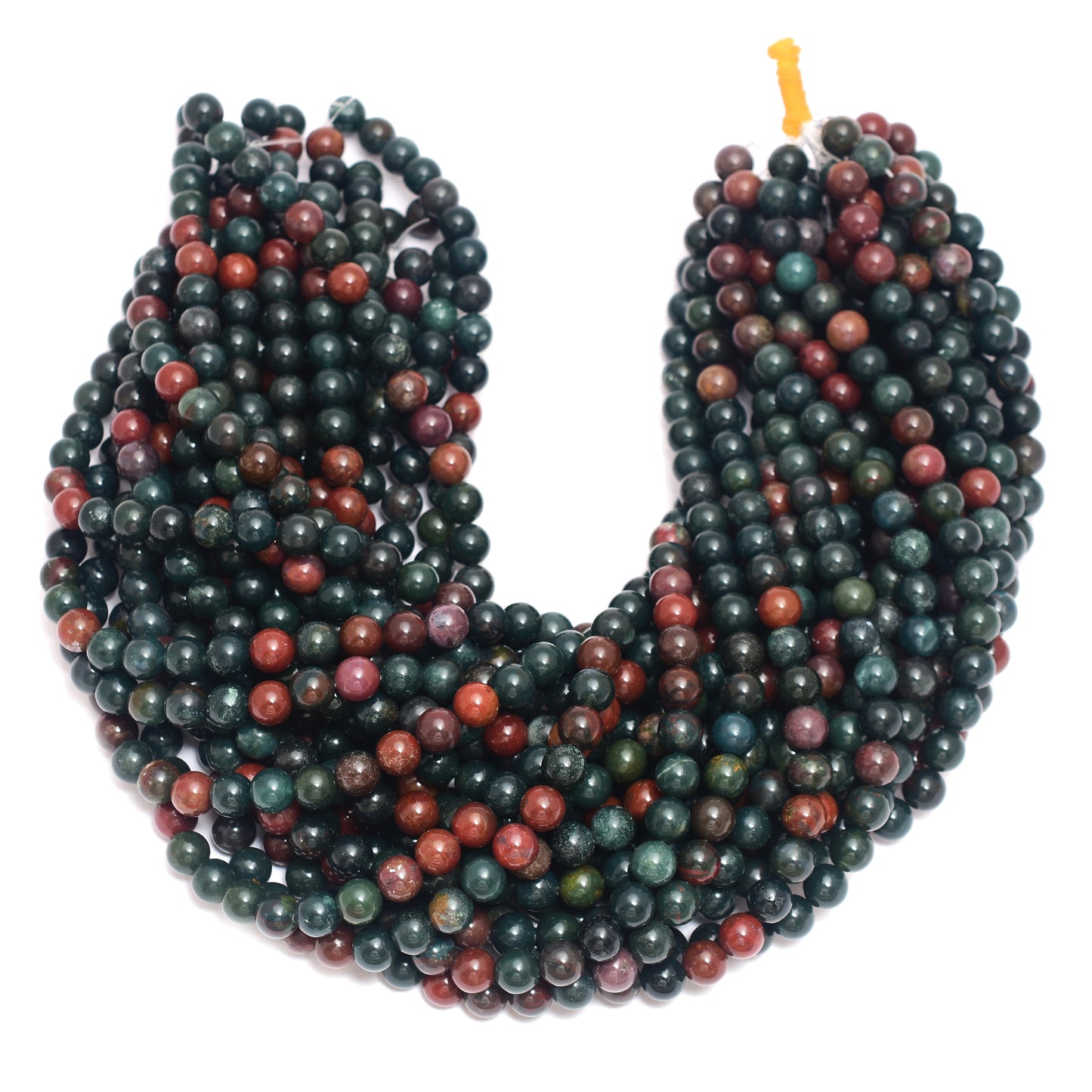 Kamal Gems | Bloodstone Gemstone Bead Strand, 15"