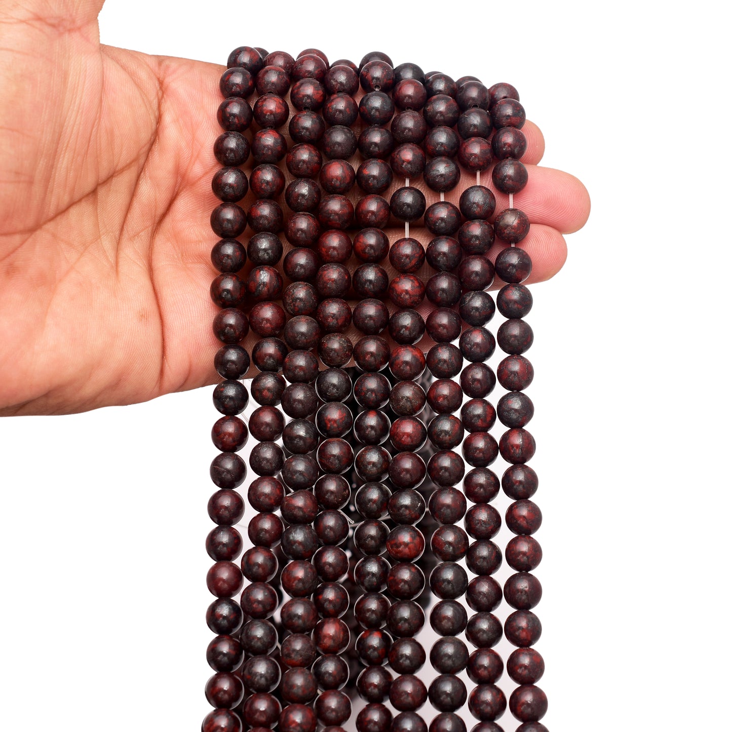 Kamal Gems | Iron Tiger Eye Beads, 15"