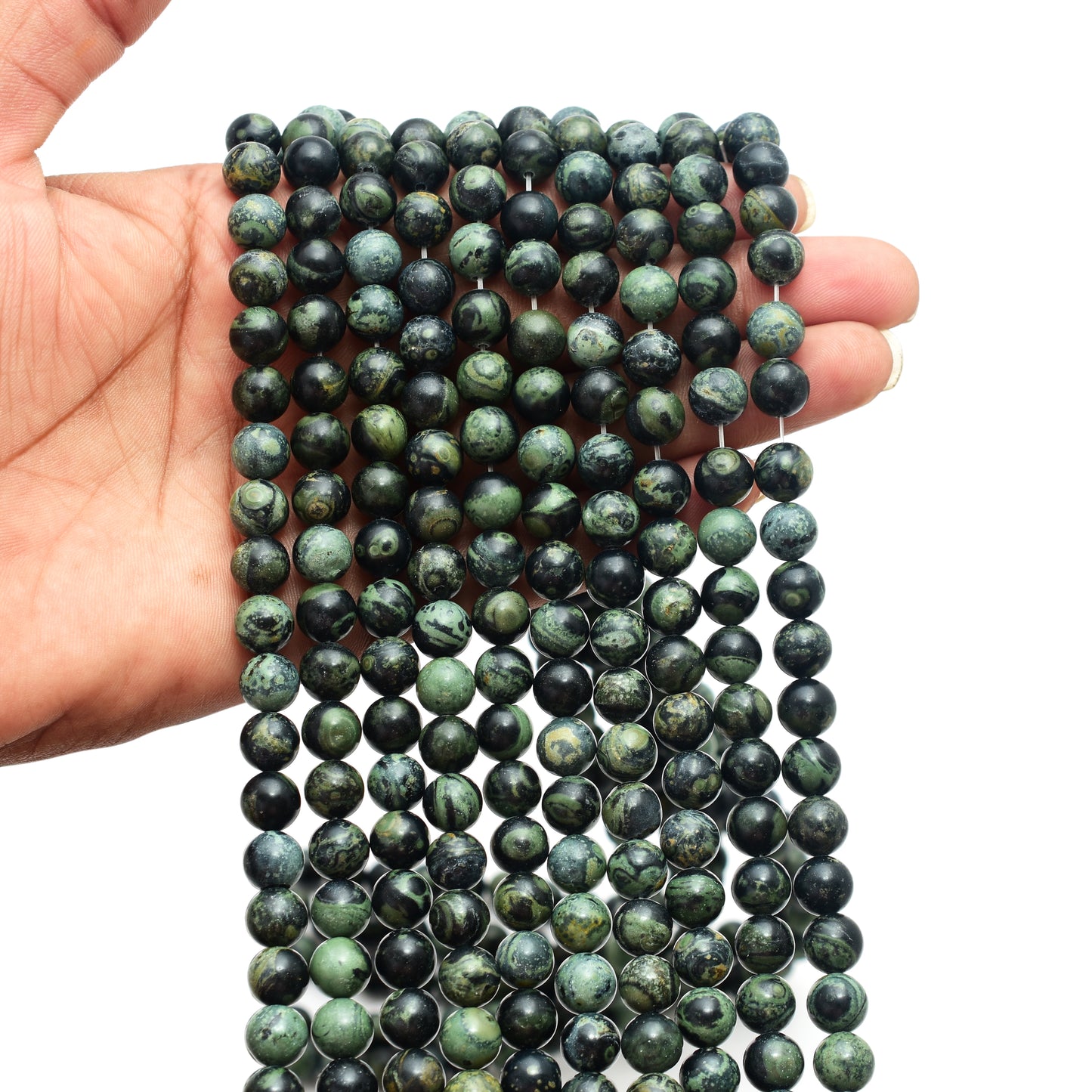 Kamal Gems | Kambaba Jasper Gemstone Beads, 15"