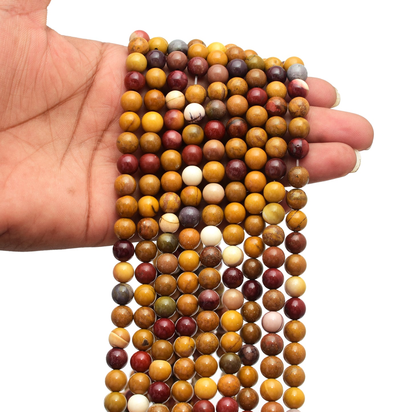 Kamal Gems | Mookaite Gemstone Beads Strand, 15"