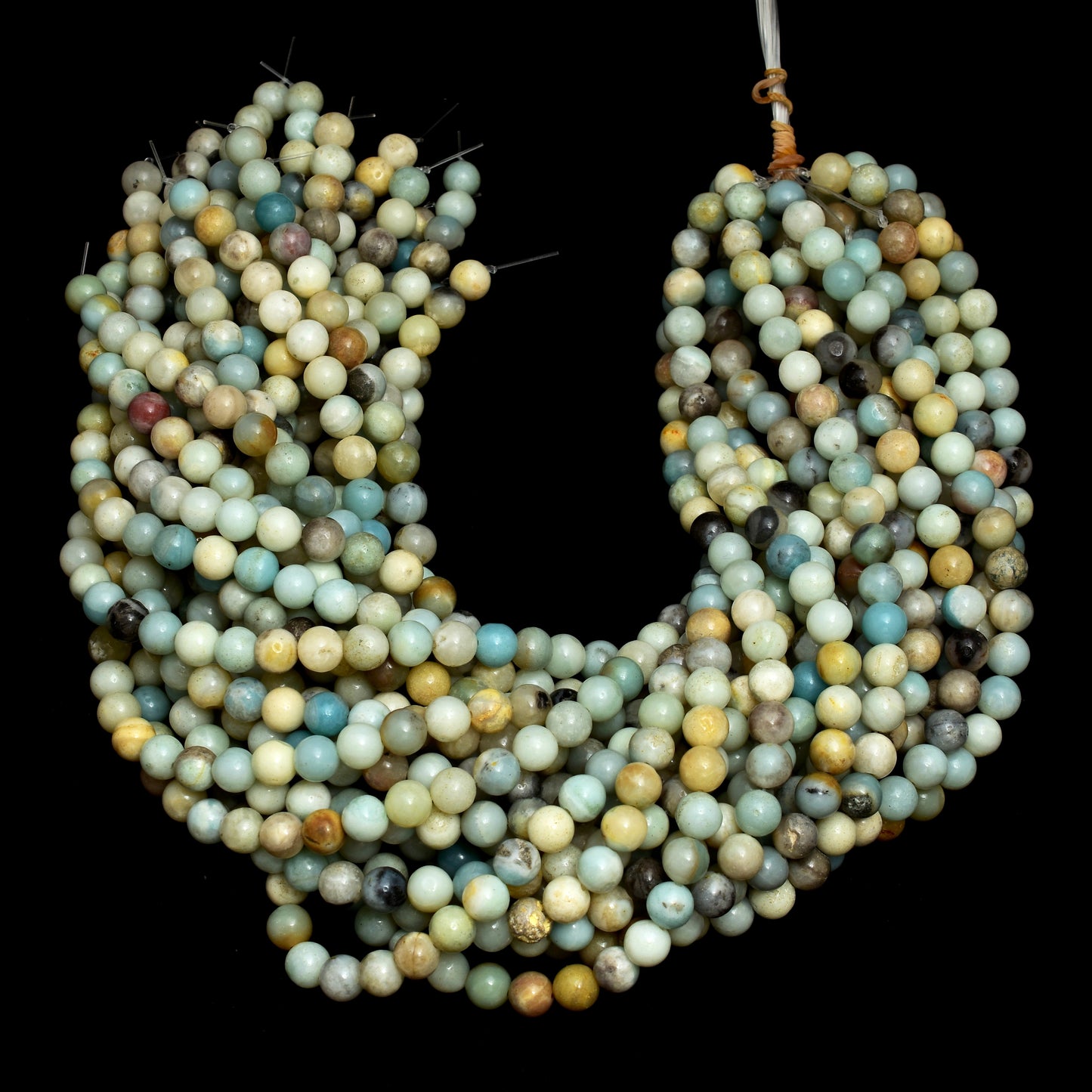 Kamal Gems | Multi Amazonite Gemstone Bead Strand, 15"