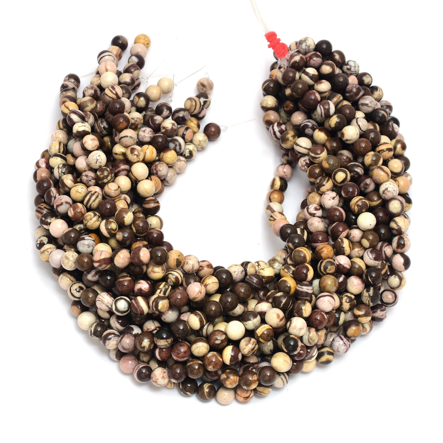 Kamal Gems | Peanut Jasper Beads Strand, 15"