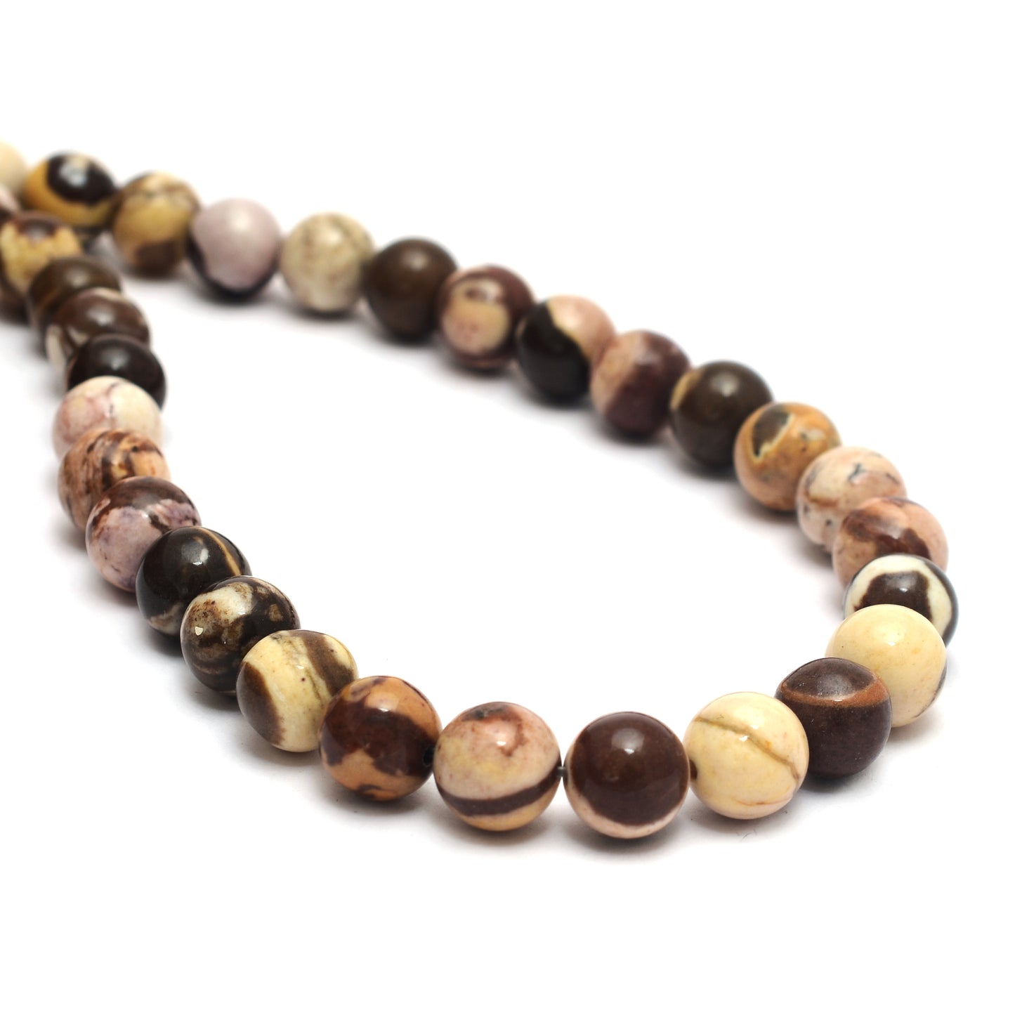 Kamal Gems | Peanut Jasper Beads Strand, 15"