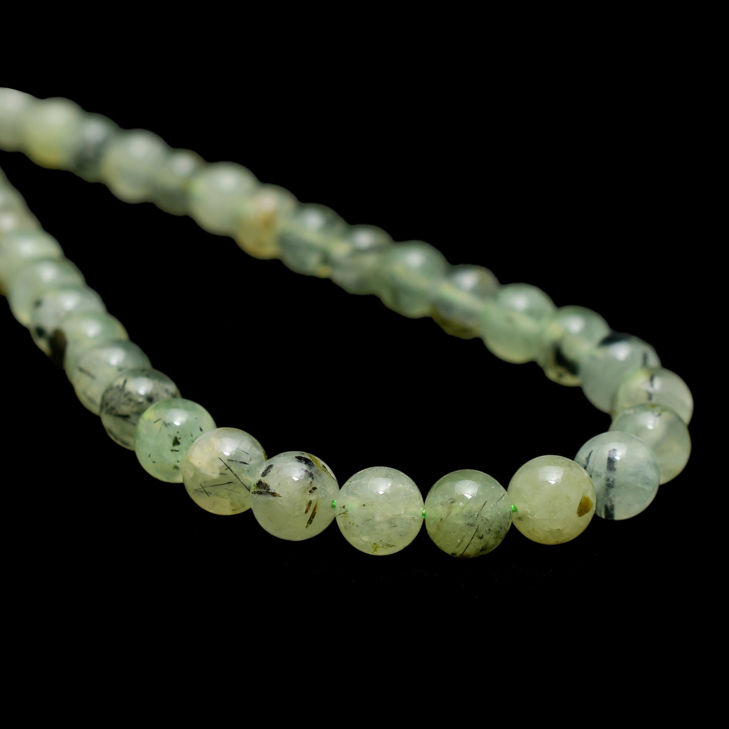 Kamal Gems | Prehnite Gemstone Beads Strand, 15"