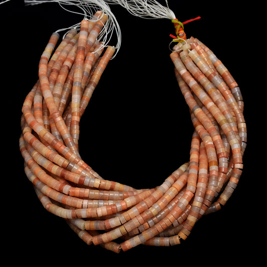 Kamal Gems | Red Aventurine Tyree-Shaped Beads Strand, 15"