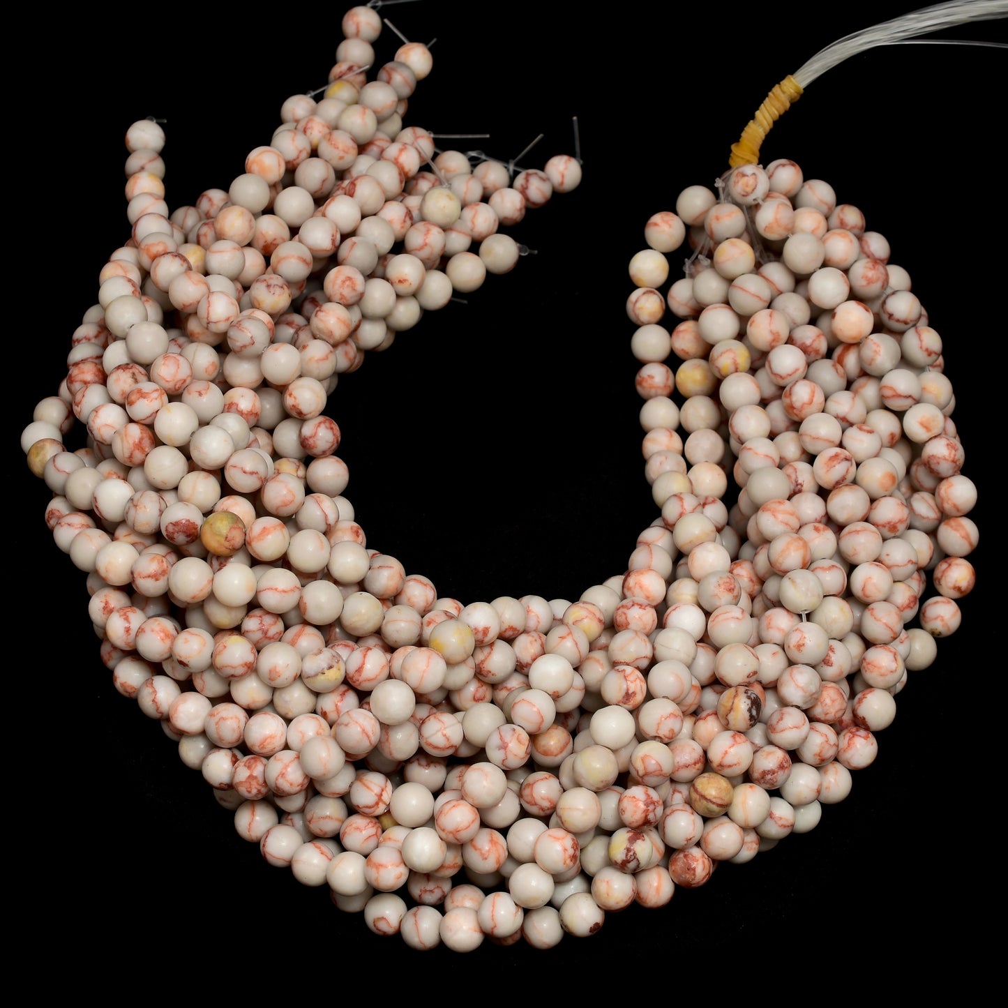 Kamal Gems | Web Jasper Gemstone Bead Strand, 15"