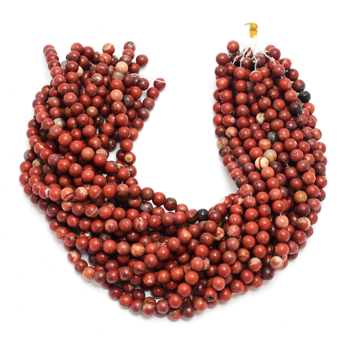 Kamal Gems | Red Jasper Gemstone Beads Strand, 15"