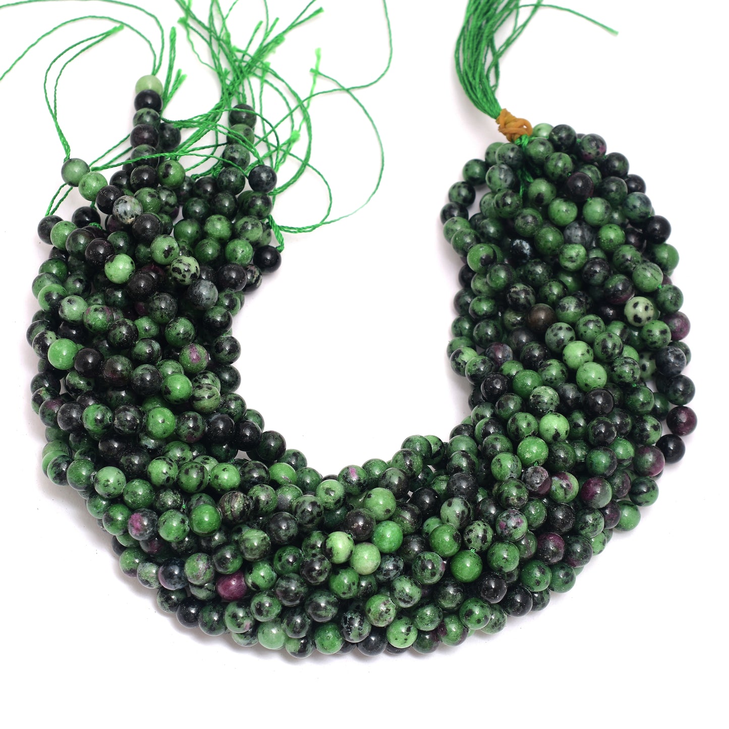 Kamal Gems | Ruby Zoisite Gemstone Bead Strand, 15"