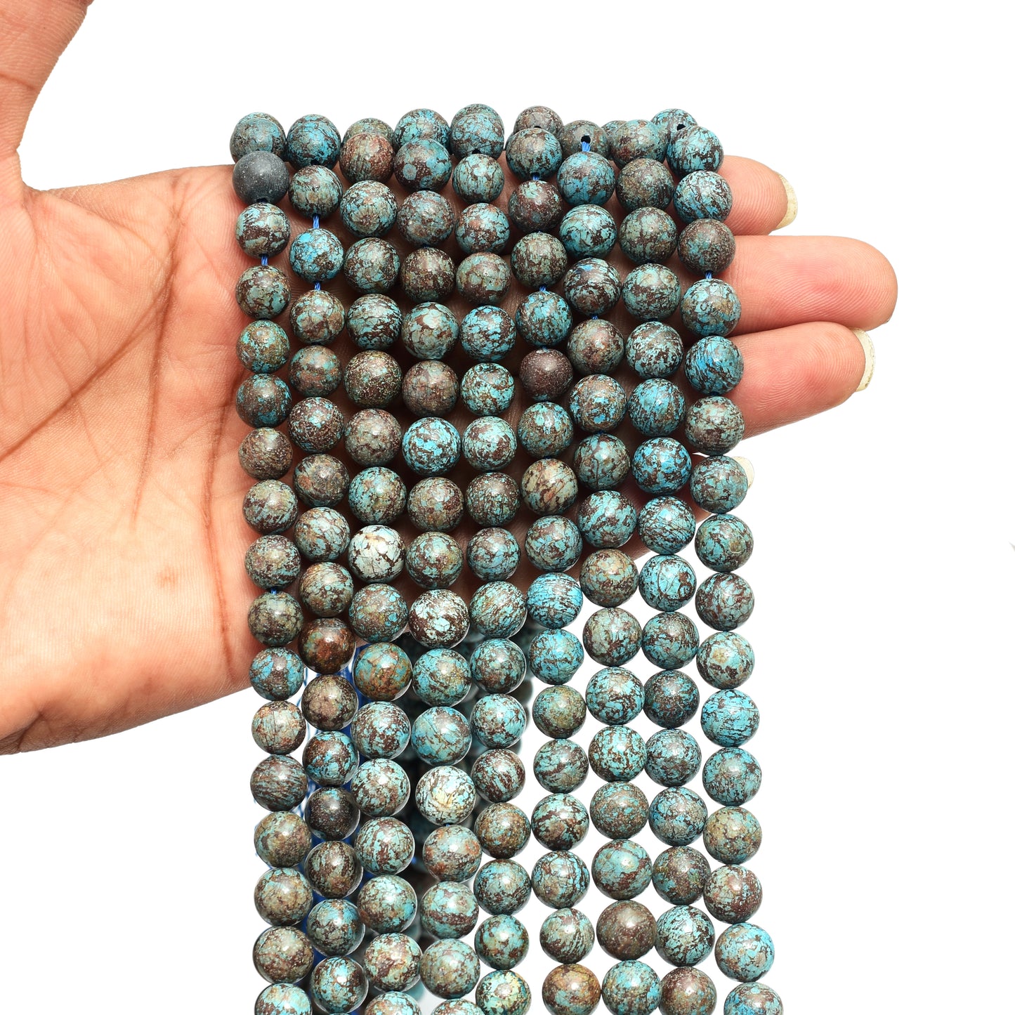 Kamal Gems | Shattuckite Gemstone Beads Strand, 15"