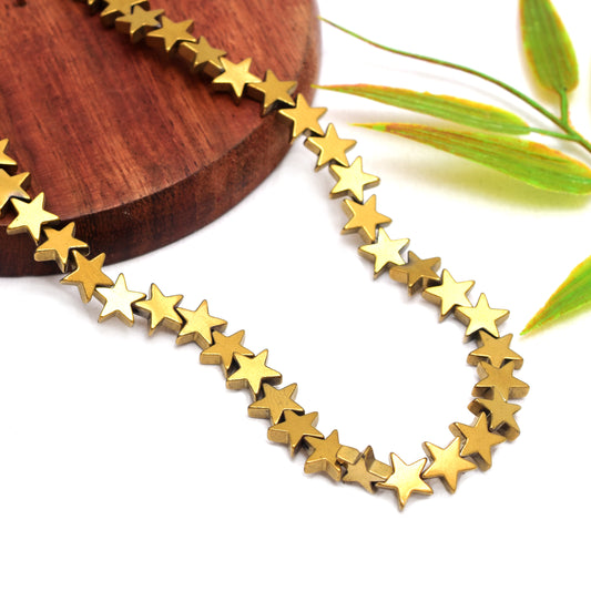 Kamal Gems | Star-Shaped Hematite Beads Strand