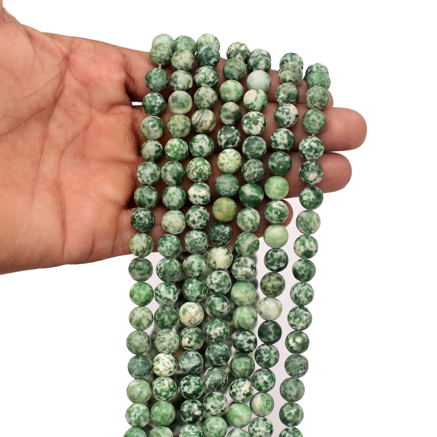 Kamal Gems | Tree Agate Gemstone Beads Strand, 15"