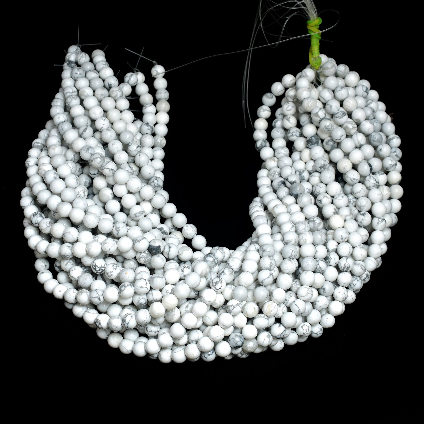 Kamal Gems | Howlite Gemstone Bead Strand, 15"