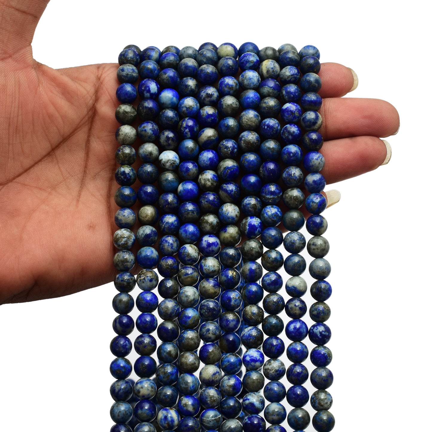 Kamal Gems | Lapis Gemstone Bead Strand, 15"