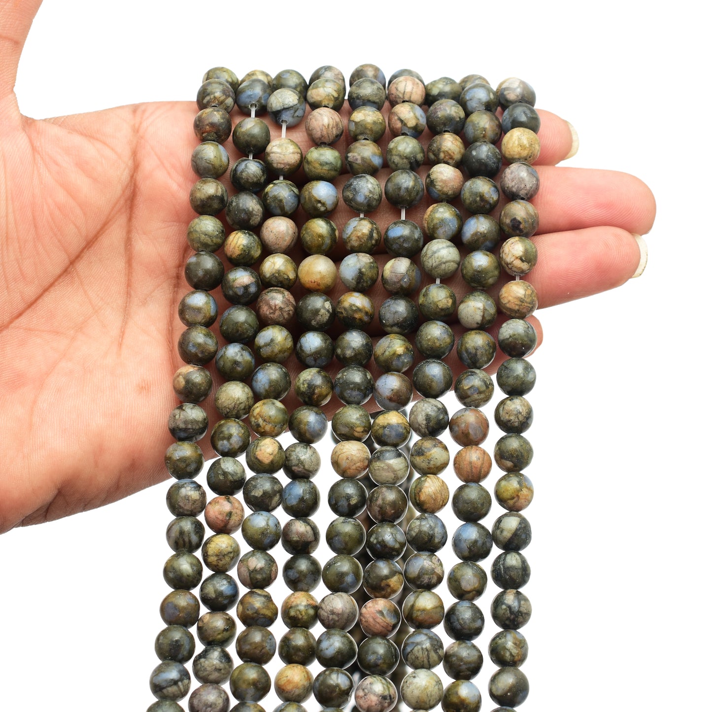 Kamal Gems | Llanite Gemstone Bead Strand, 15"